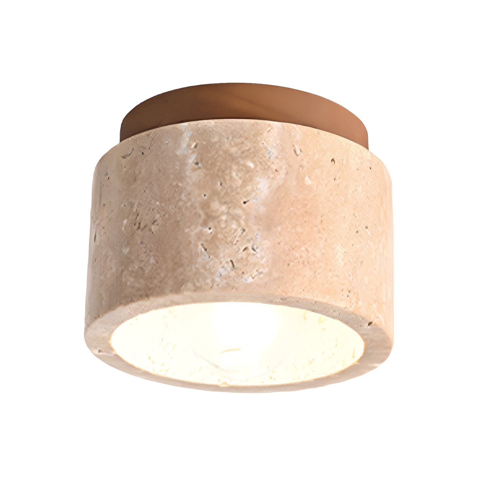 Minimalist Rustic Stone Ceiling Light - Cueteks