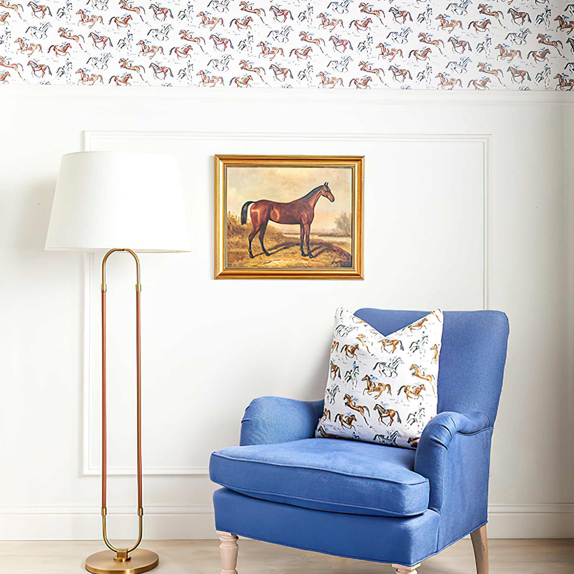 Katie Brass Floor Lamp - Cueteks