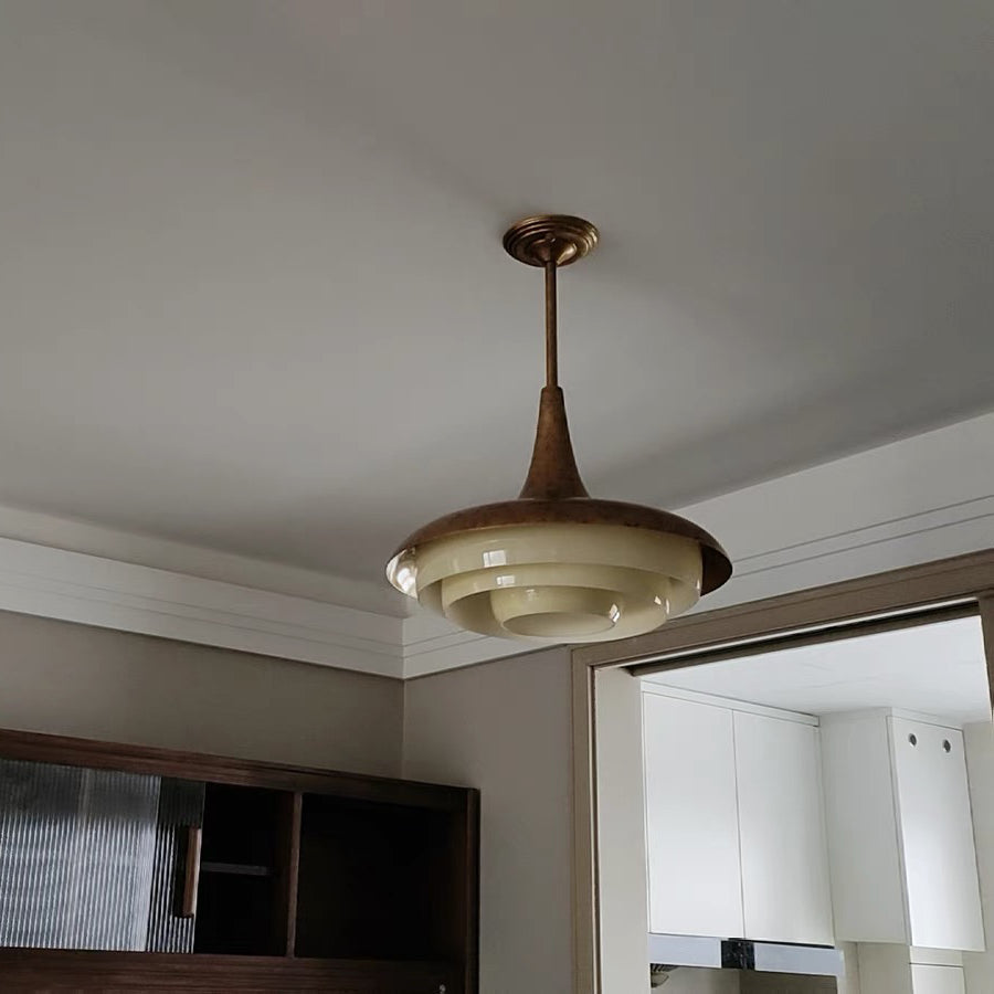 Mid-Century Wood Pendant Light - Cueteks