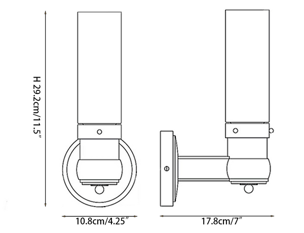 Graydon Einzelwandlampe