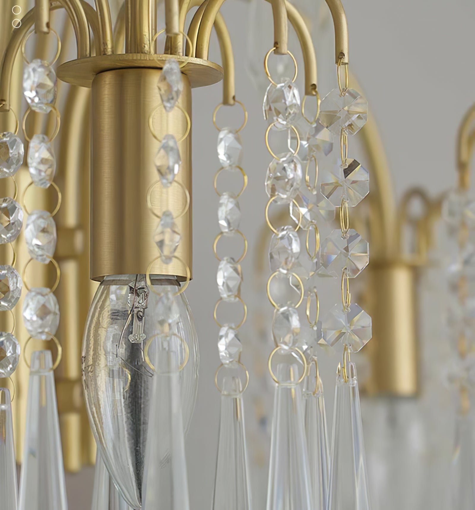 Crystal waterfall chandelier - Cueteks