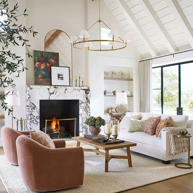Black Metal Ring Chandelier with Cone Shades - Cueteks