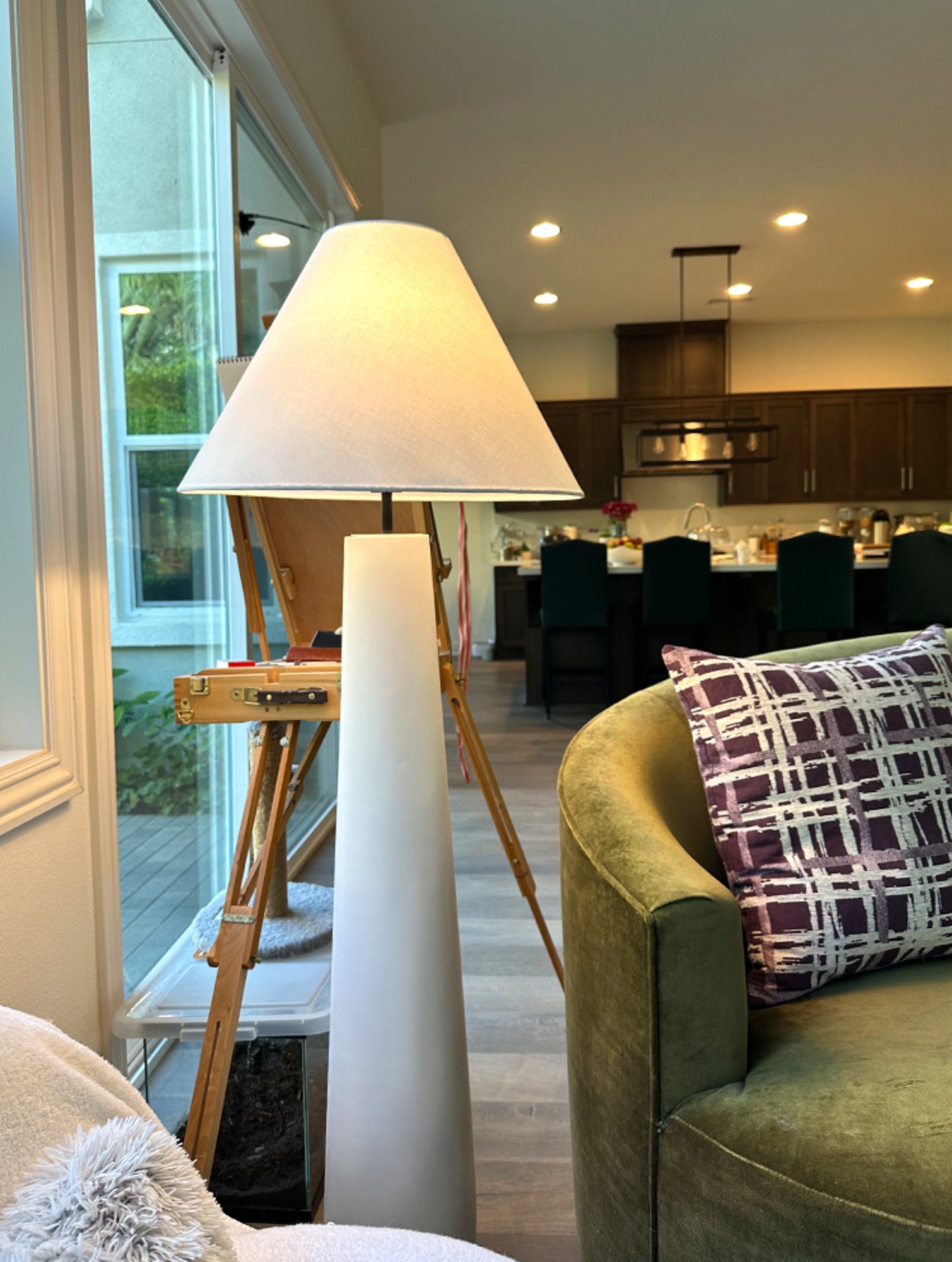 Kara Mann Polar Cement Floor Lamp - Cueteks