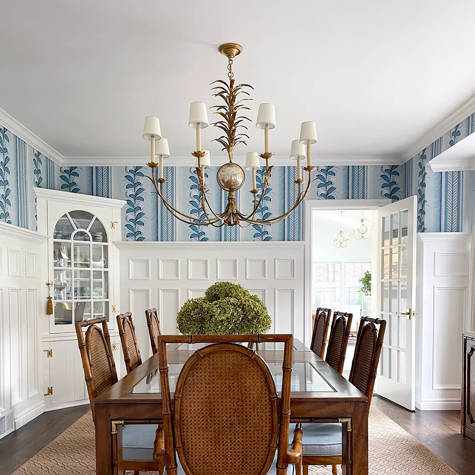 vintage gold leaf Gramercy chandelier - Cueteks