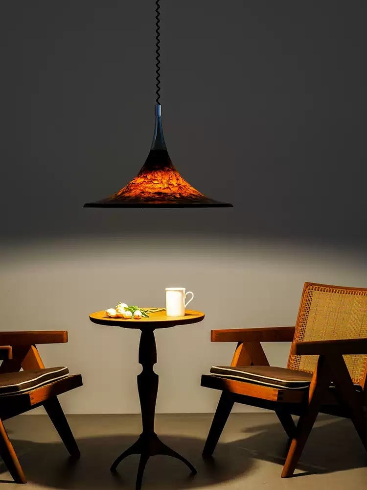 Vintage painted adjustable Pendant Light - Cueteks