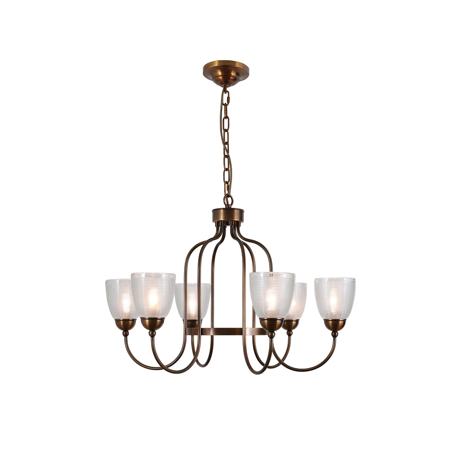 Meruna 6-light chandelier - Cueteks
