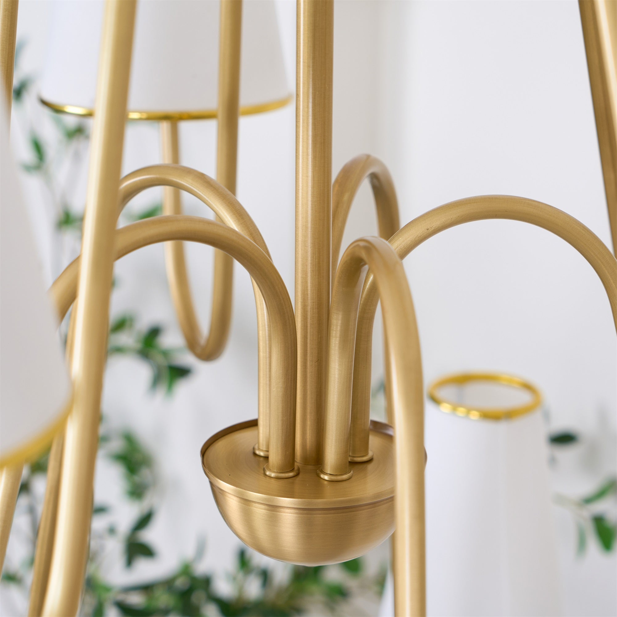 Gold Two-Tier Montreuil  Chandelier - Cueteks