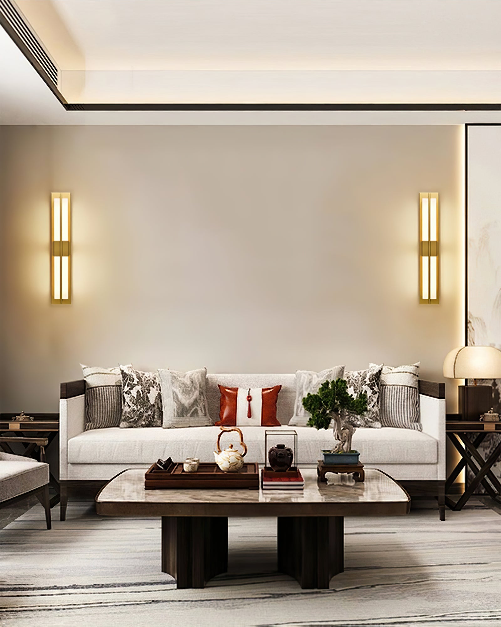 Polished Brass Lumina Outdoor Wall Lamp - Cueteks