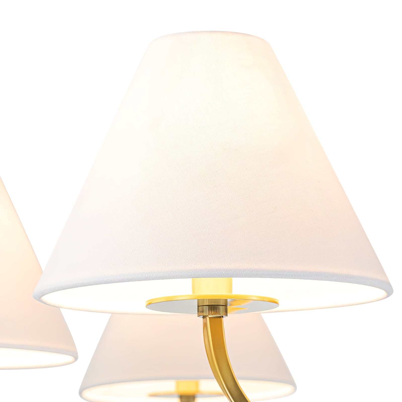 Iron Fabric Shade Chandelier - Cueteks