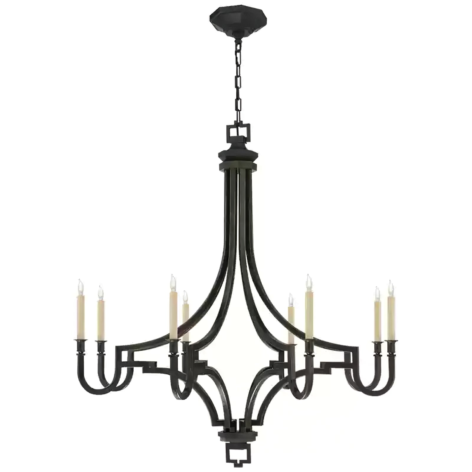 Luxury Gold Candle-Style Mykonos Chandelier - Cueteks