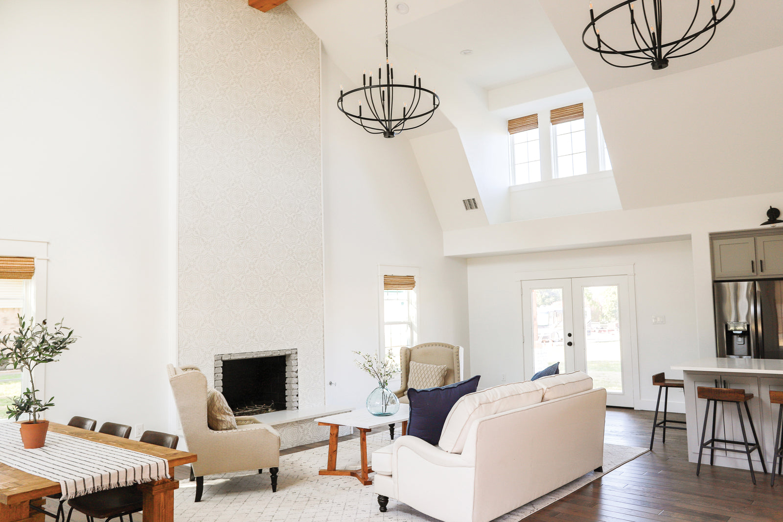 Modern Industrial 12-Light Cage Chandelier - Cueteks