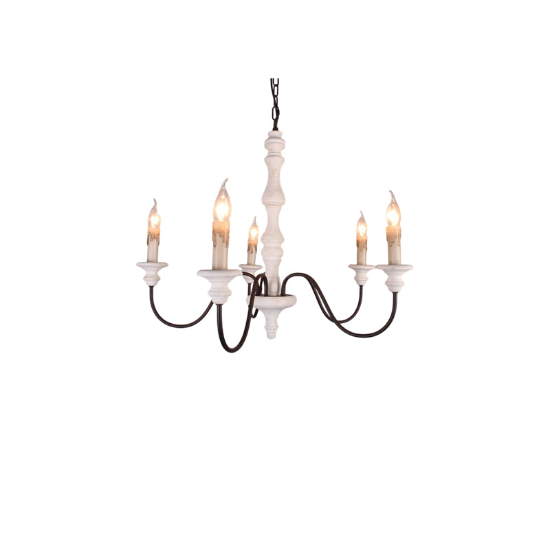 Rustic 5-Light Farmhouse Chandelier - Cueteks