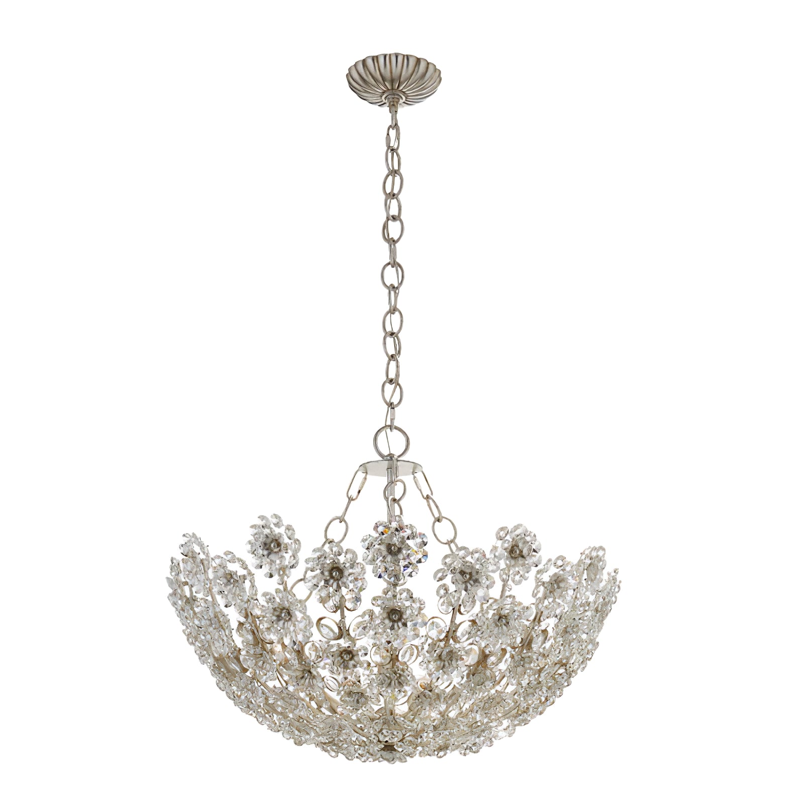 Claret Crystal Flower Basket Chandelier - Cueteks