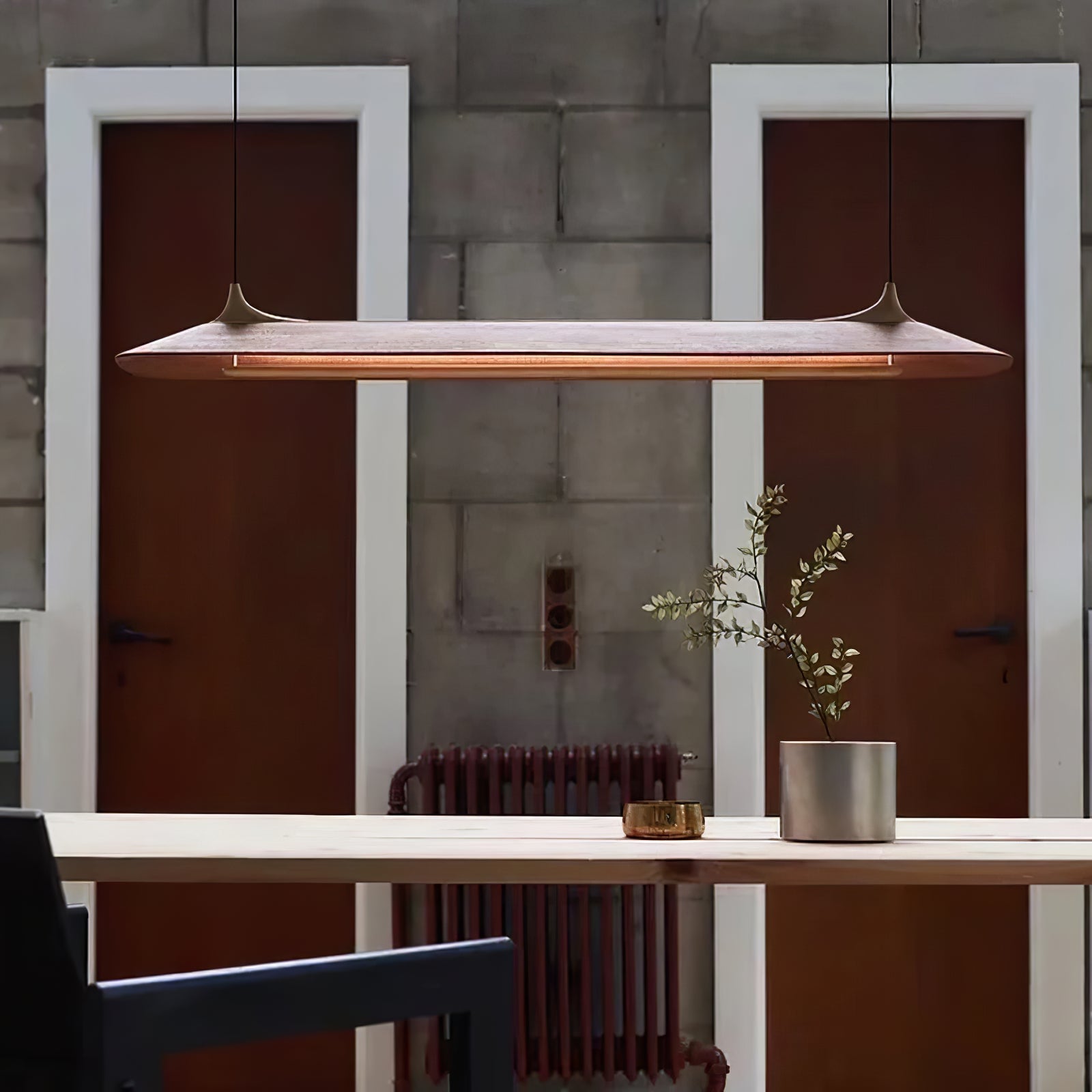 Mernoe walnut pendant lamp - Cueteks