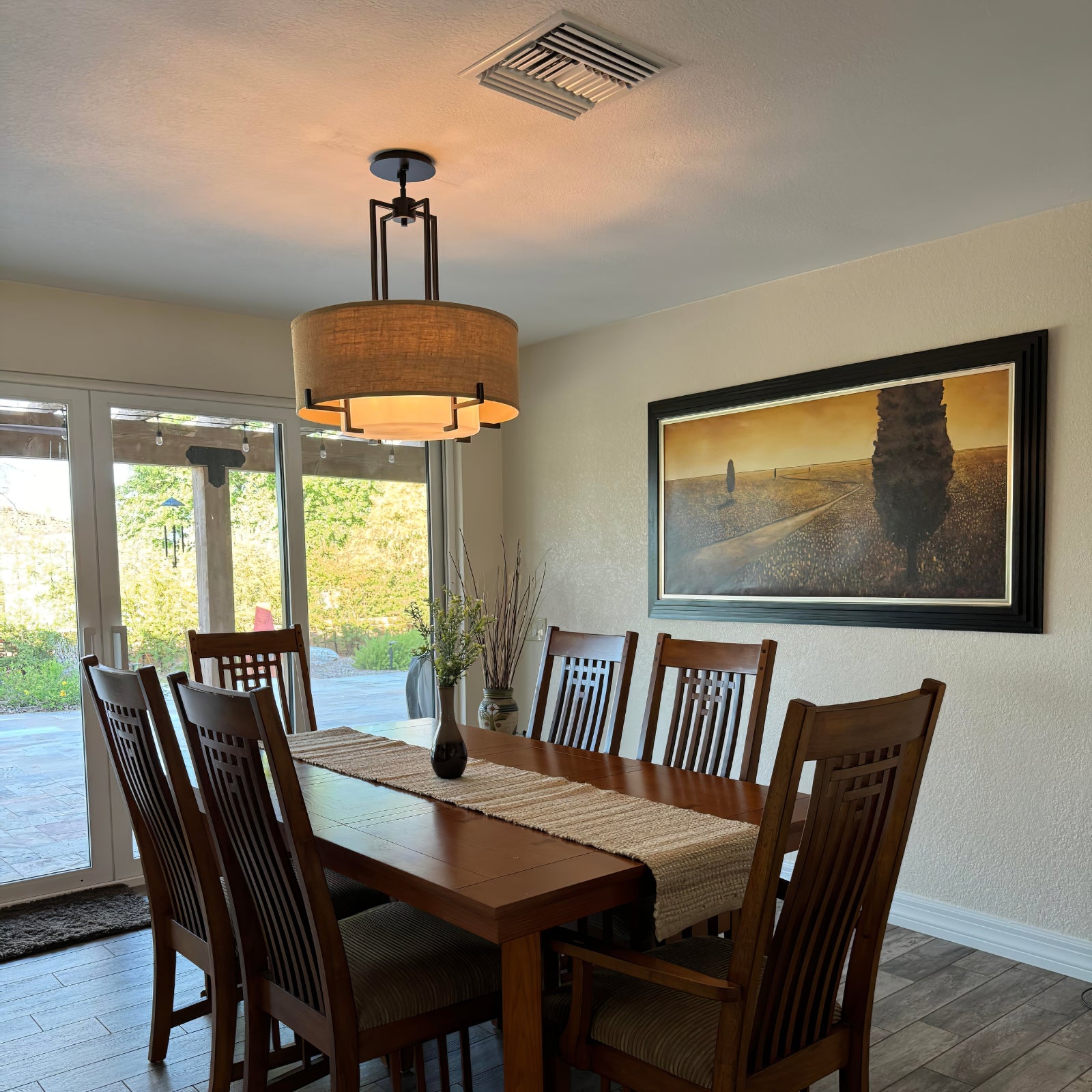 Concentric Shade Layered Fabric Pendant Lamp - Cueteks