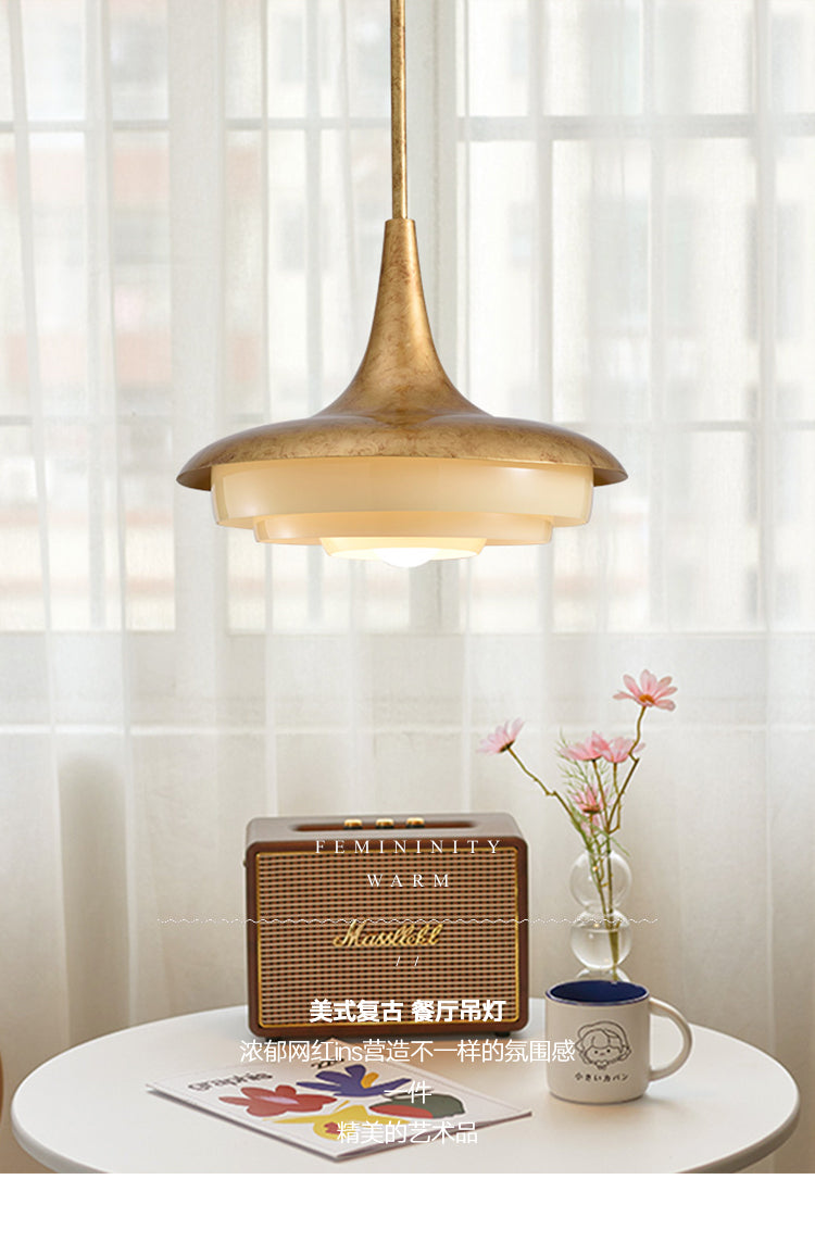 Mid-Century Wood Pendant Light - Cueteks
