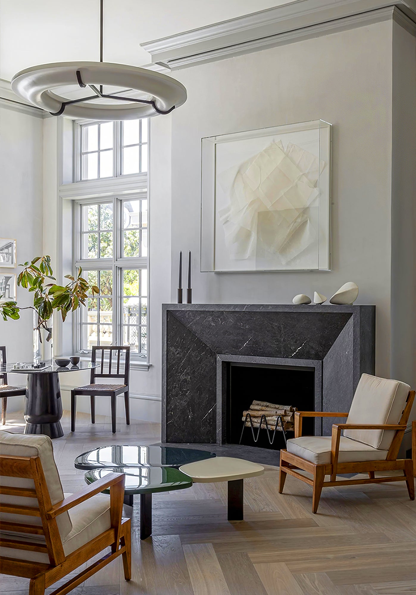 Eric Schmitt Anneau Plaster Chandelier - Cueteks