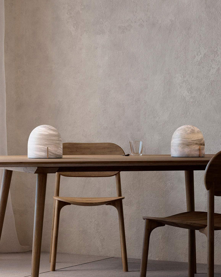 Handmade Alabaster Table Lamp - Cueteks