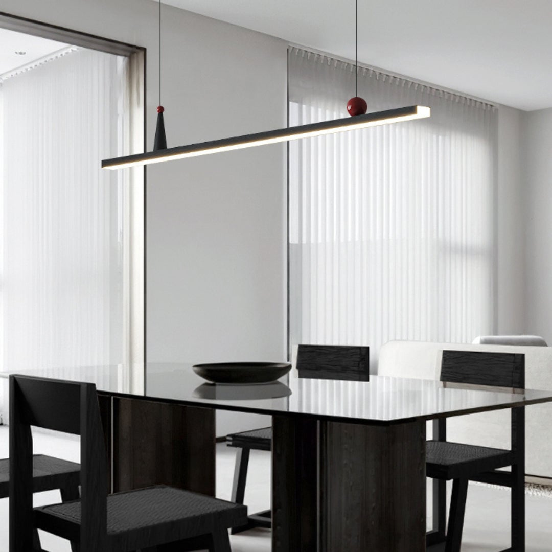 OSBELE Modern Black Linear Chandelier - Cueteks
