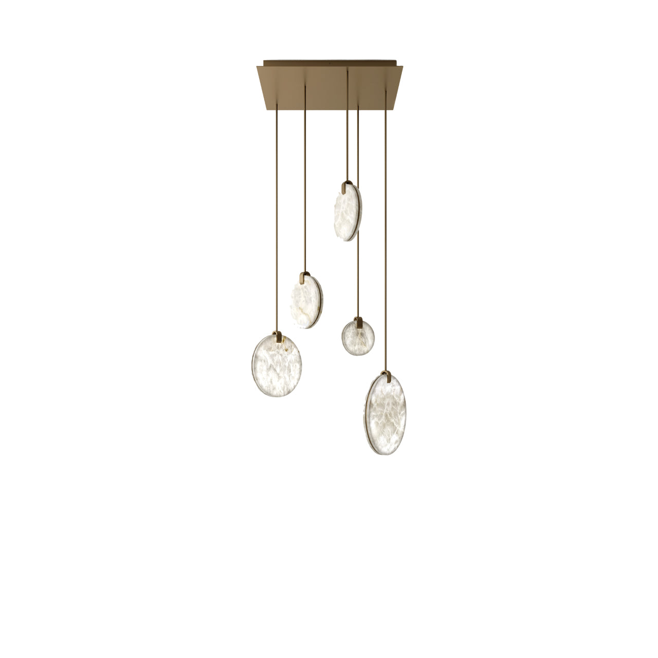 Tiered Alabaster Staircase Chandelier - Cueteks