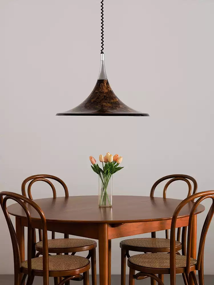Vintage painted adjustable Pendant Light - Cueteks