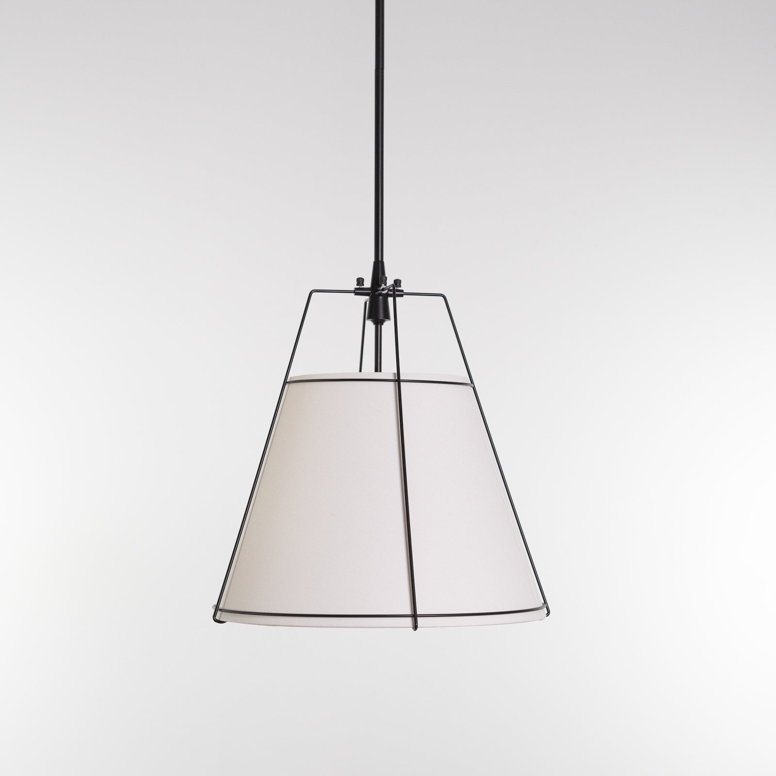 Renée Conical Gold and Fabric  Pendant Lamp - Cueteks