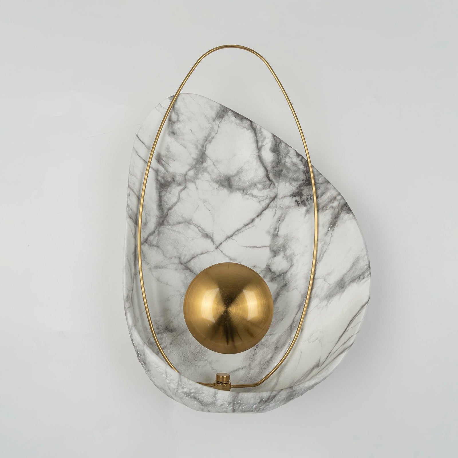 Artisan Shell Marble Wall Sconce - Cueteks