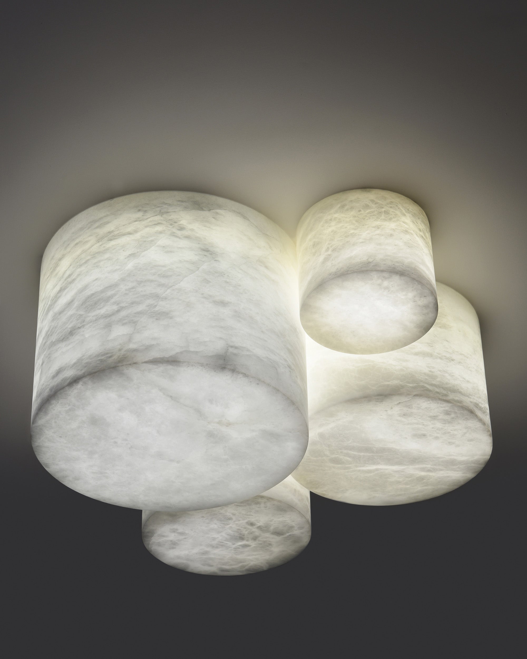Small Alabaster Ceiling Light - Cueteks