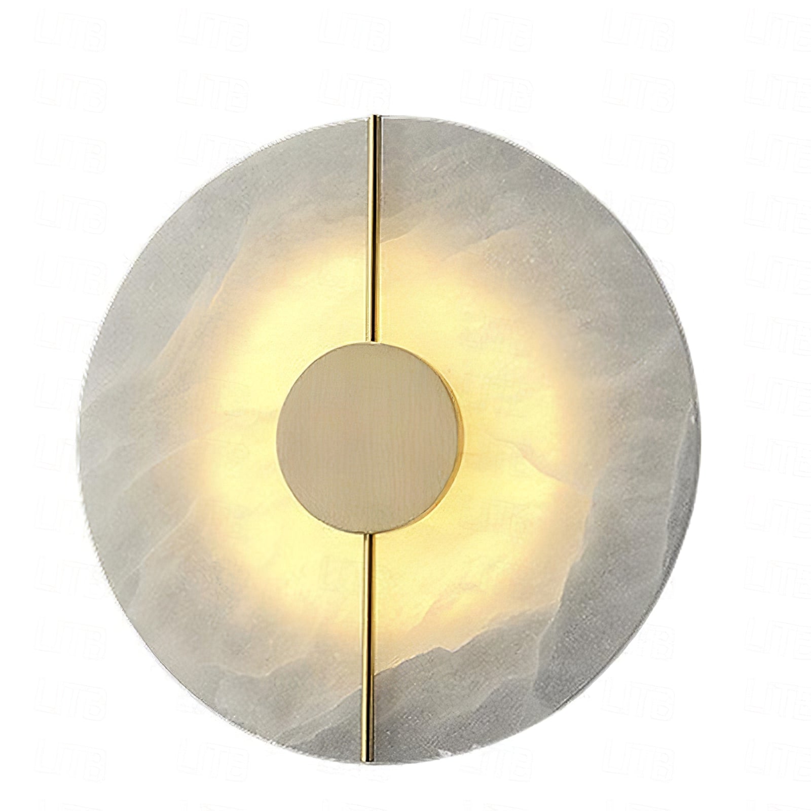 Zen Harmony Round Marble Wall Light - Cueteks