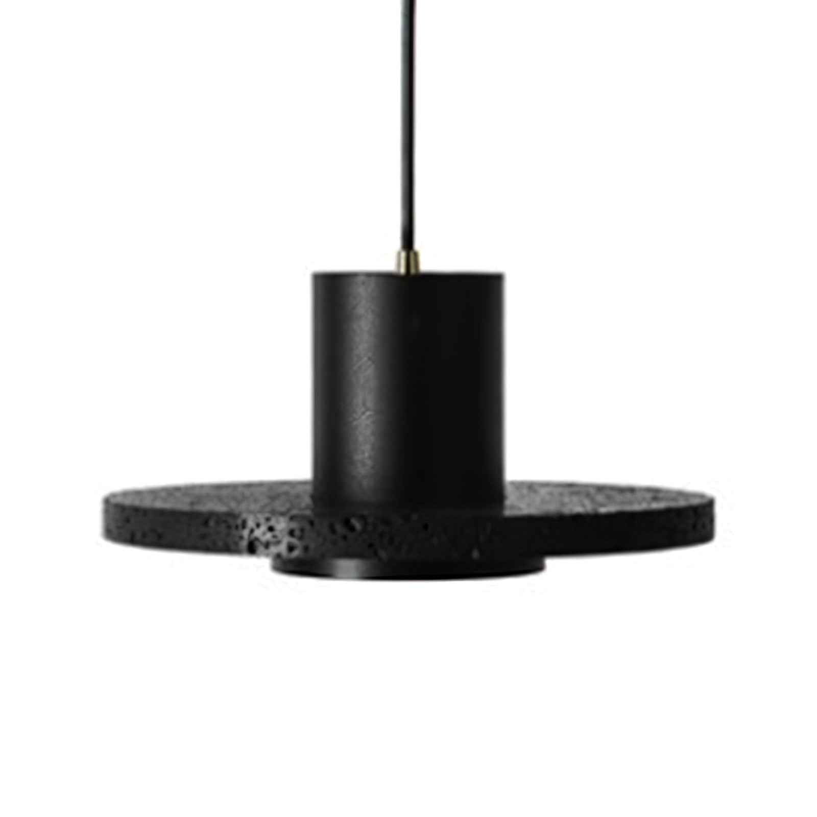 Lava Stone Black Pendant Light - Cueteks