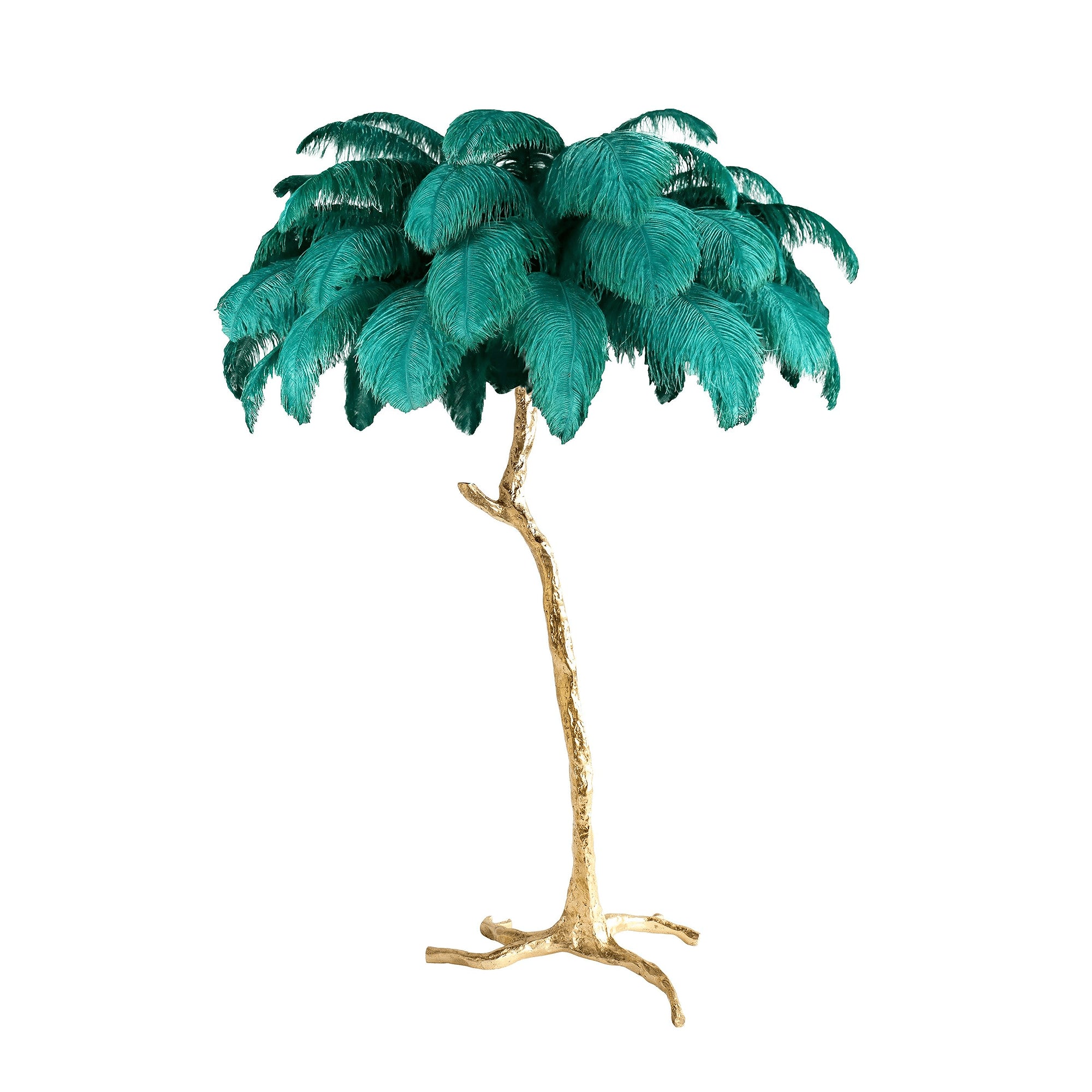 Colorful Ostrich Feather Floor Lamp - Cueteks