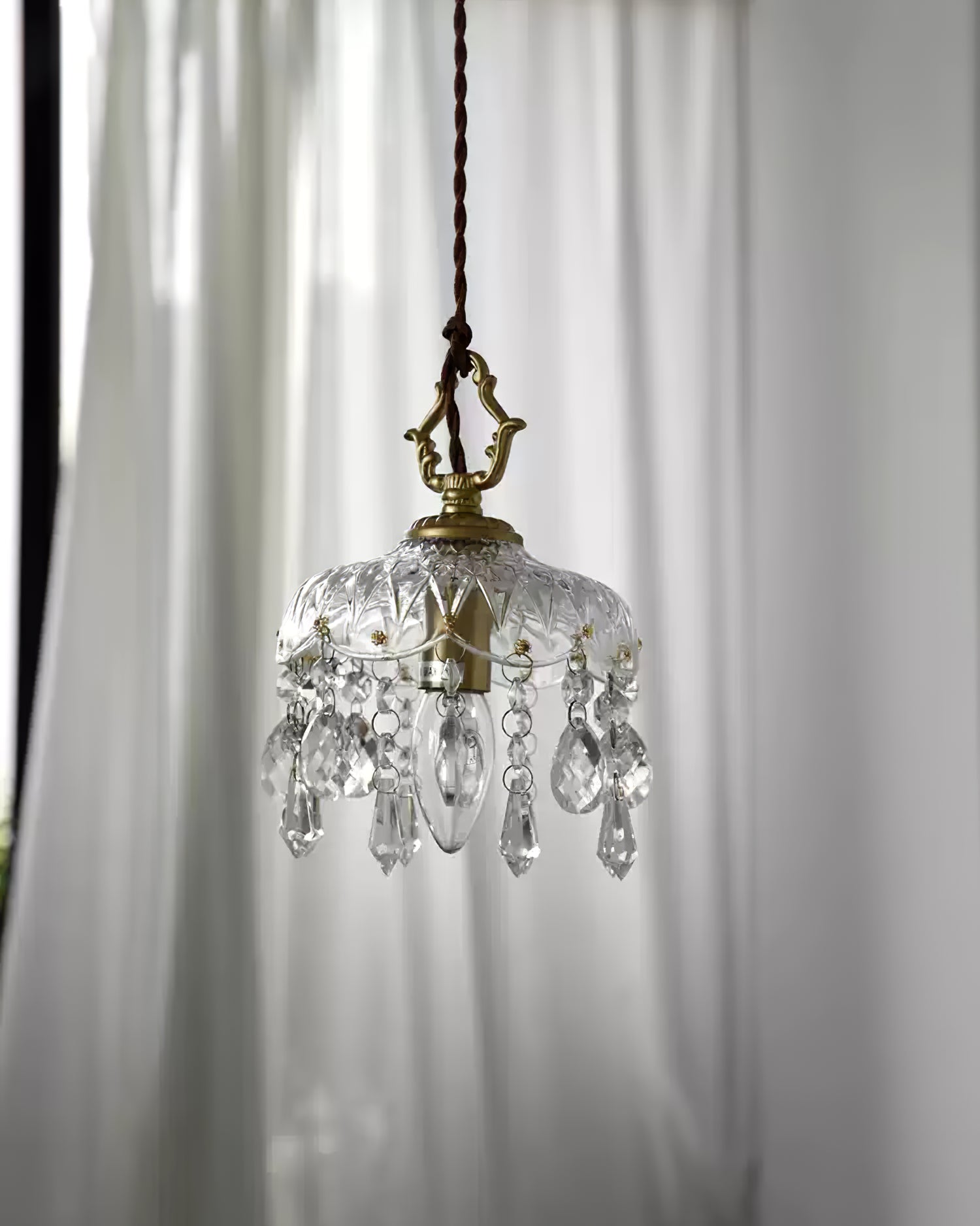 Handcrafted Crystal Chandelier - Cueteks