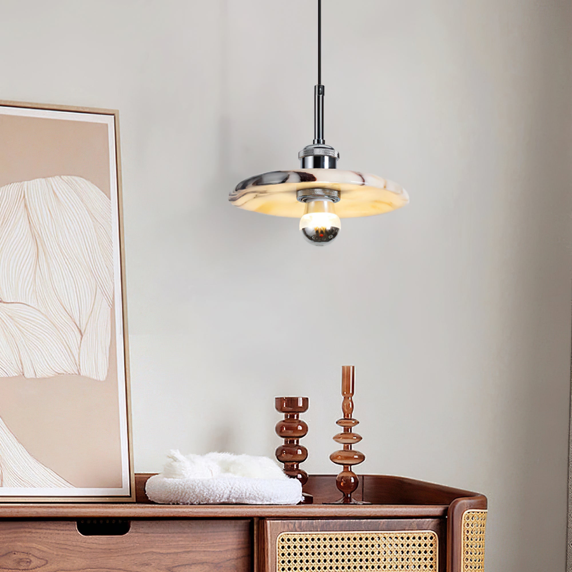 Marble Stripe Pendant Light - Cueteks