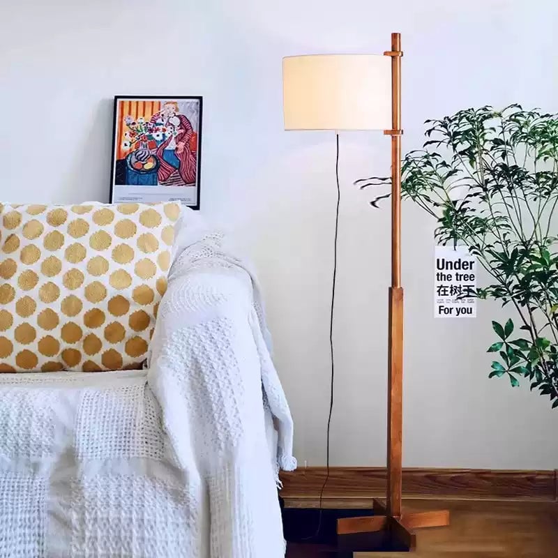 Minimalist Wooden Adjustable Floor Lamp - Cueteks