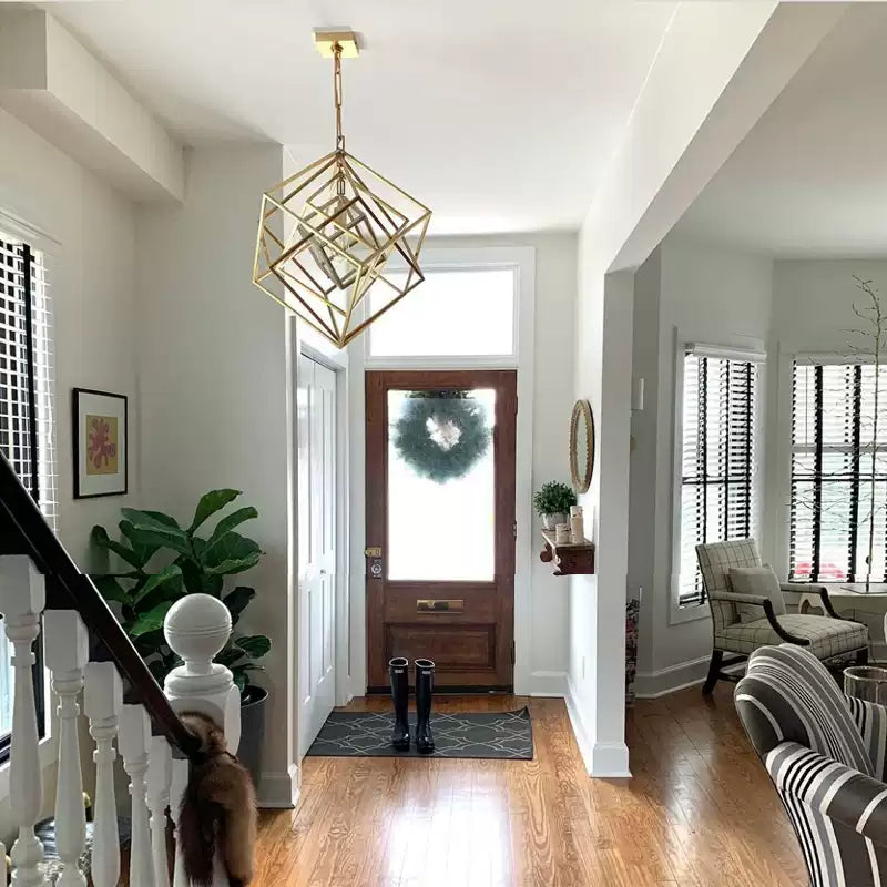 Contemporary Abstract Metal Chandelier - Cueteks