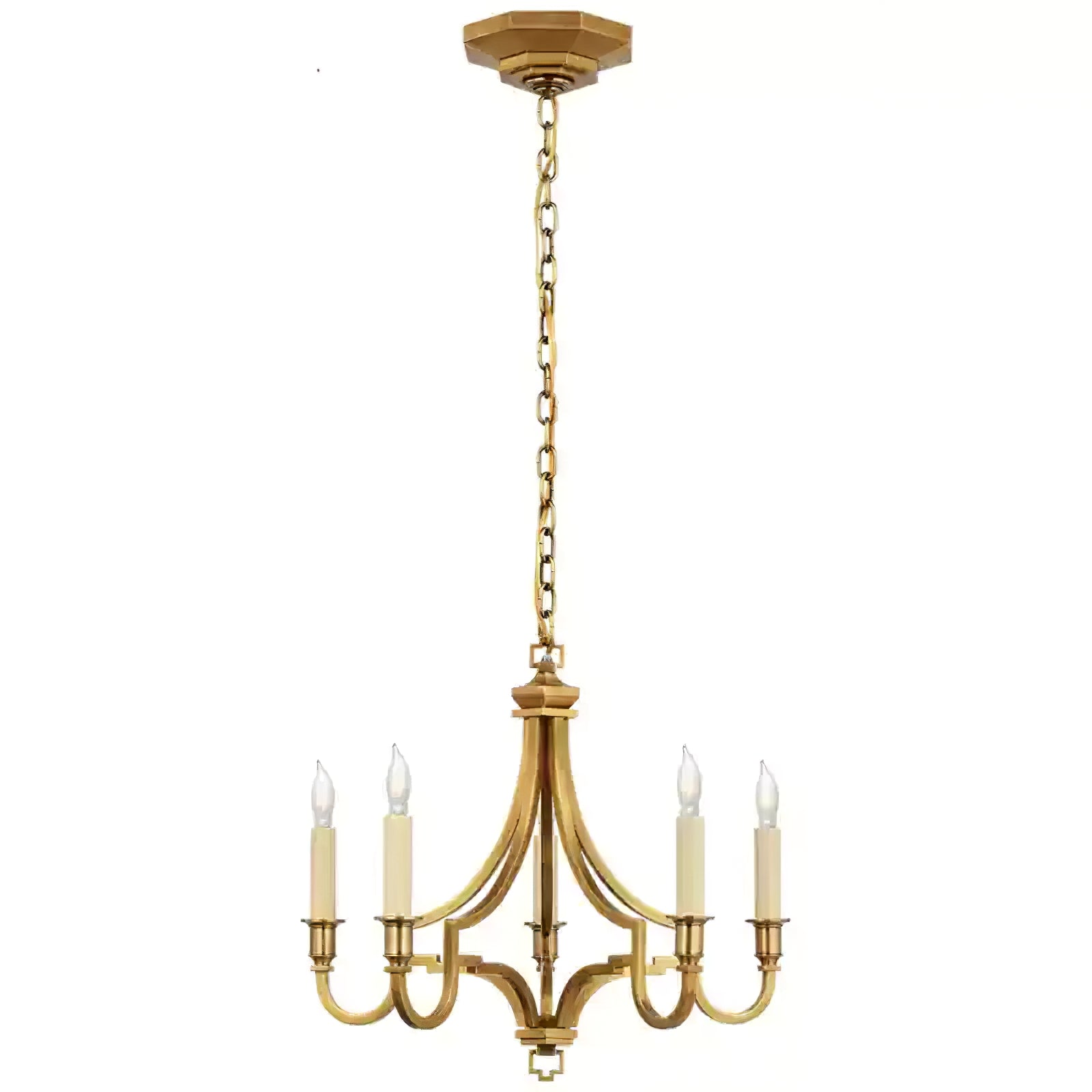 Luxury Gold Candle-Style Mykonos Chandelier - Cueteks