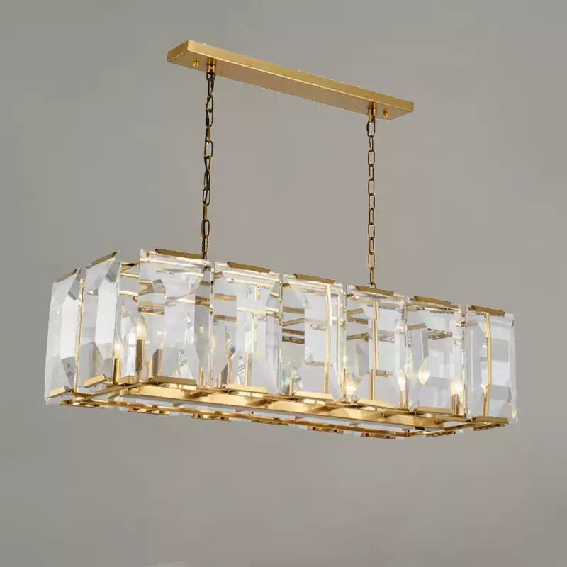 Crystal Rectangular Chandelier - Cueteks