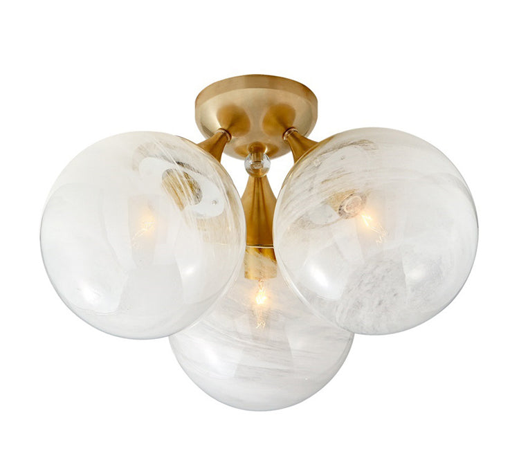 Cristol Large Triple Cloud Glass Ceiling light - Cueteks