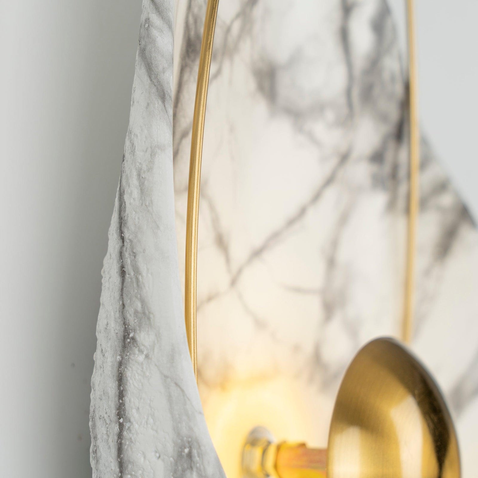 Artisan Shell Marble Wall Sconce - Cueteks