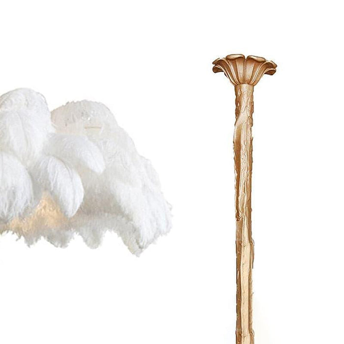 Colorful Ostrich Feather Chandelier - Cueteks