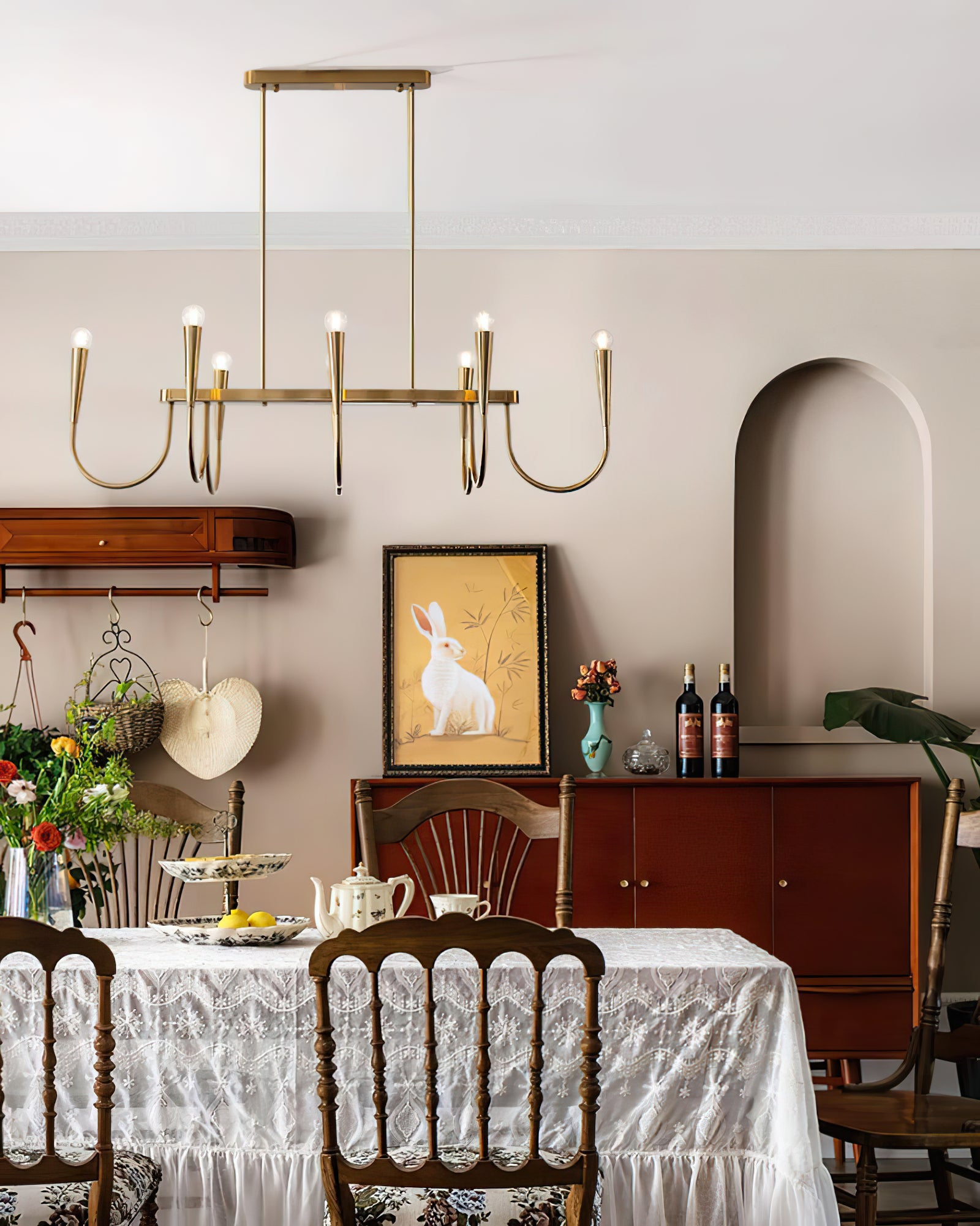 Symphony rectangular chandelier - Cueteks