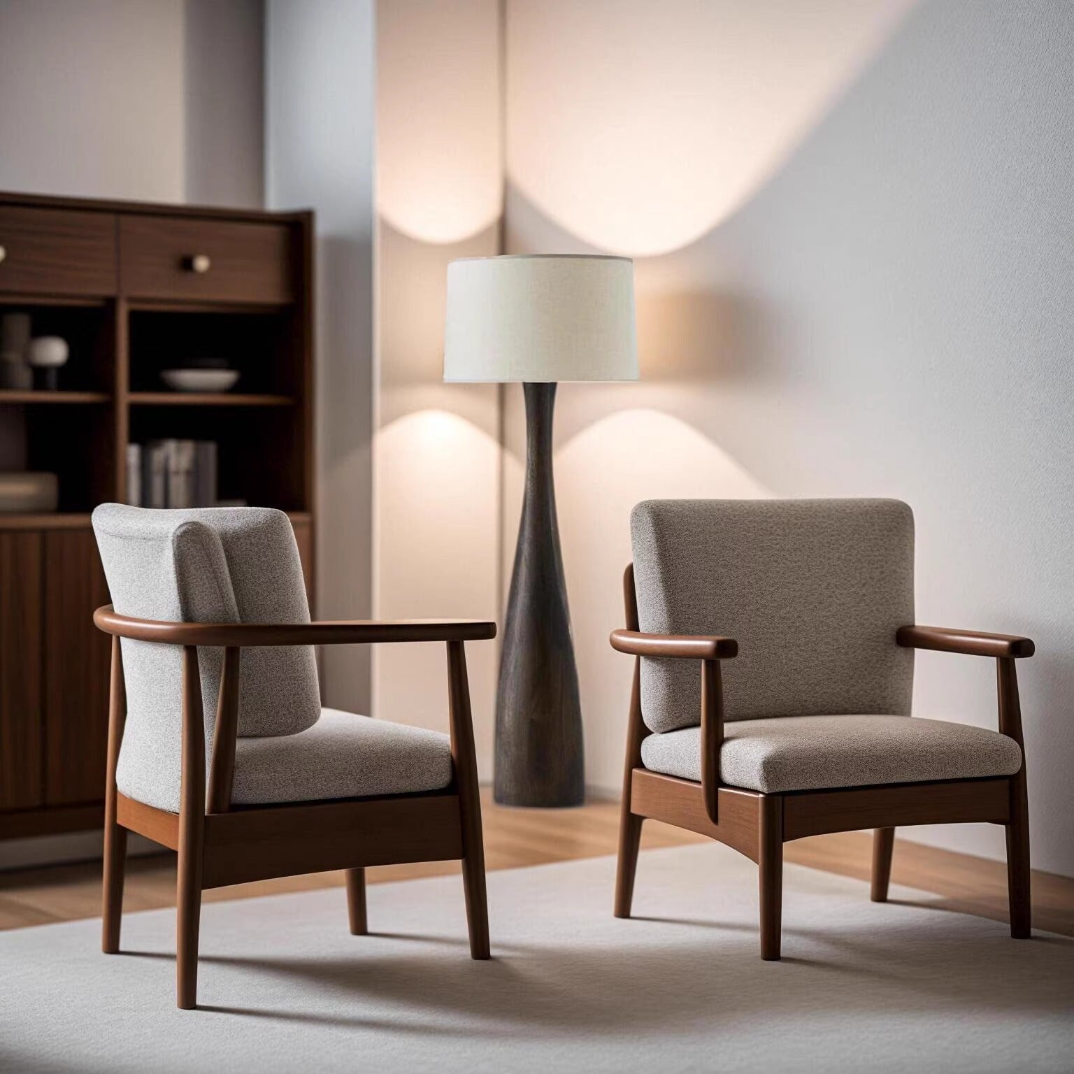 Truxton Solid Wood Floor Lamp - Cueteks