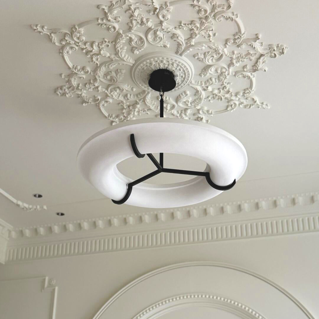 Eric Schmitt Anneau Plaster Chandelier - Cueteks