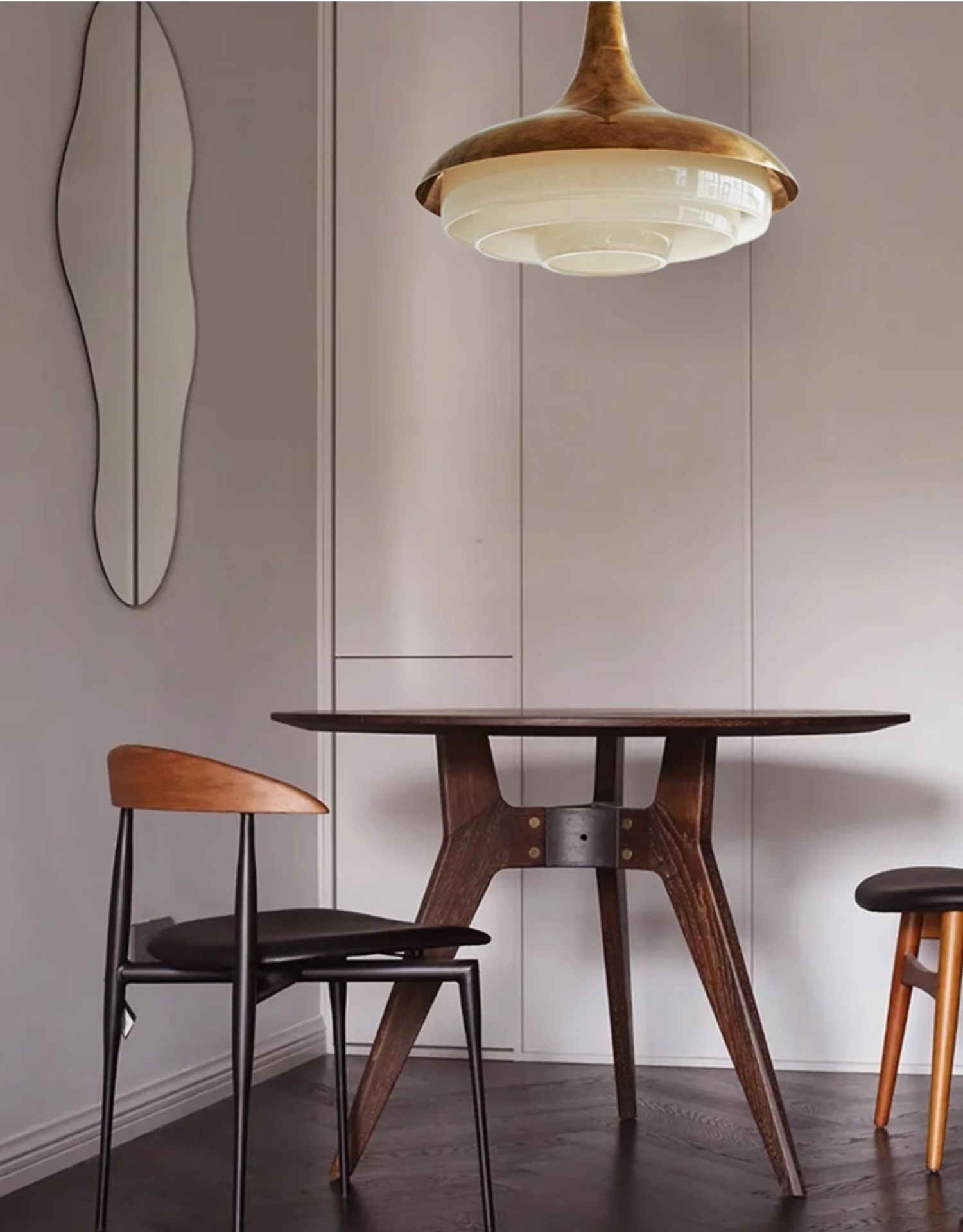 Mid-Century Wood Pendant Light - Cueteks
