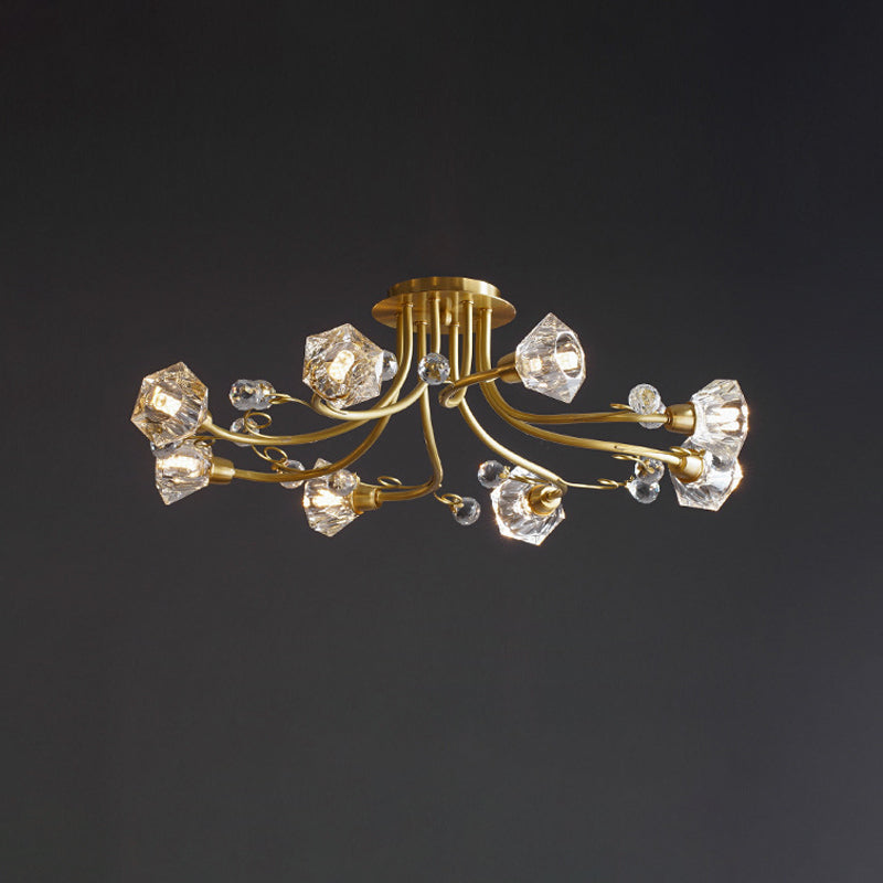 8-head flower ceiling lamp - Cueteks