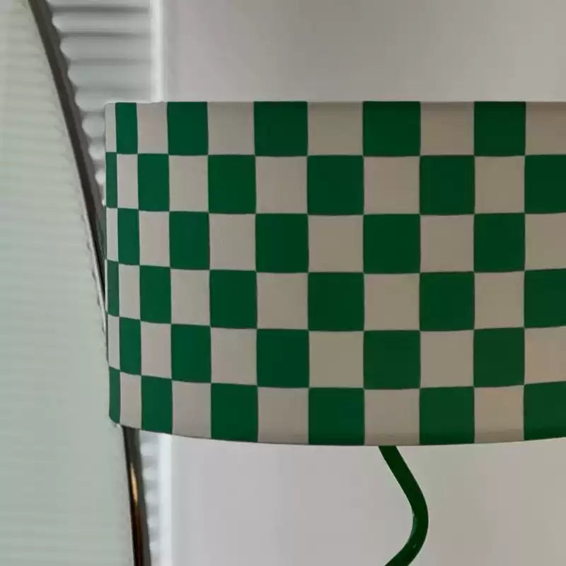 Green Grid Modern Table Lamp - Cueteks