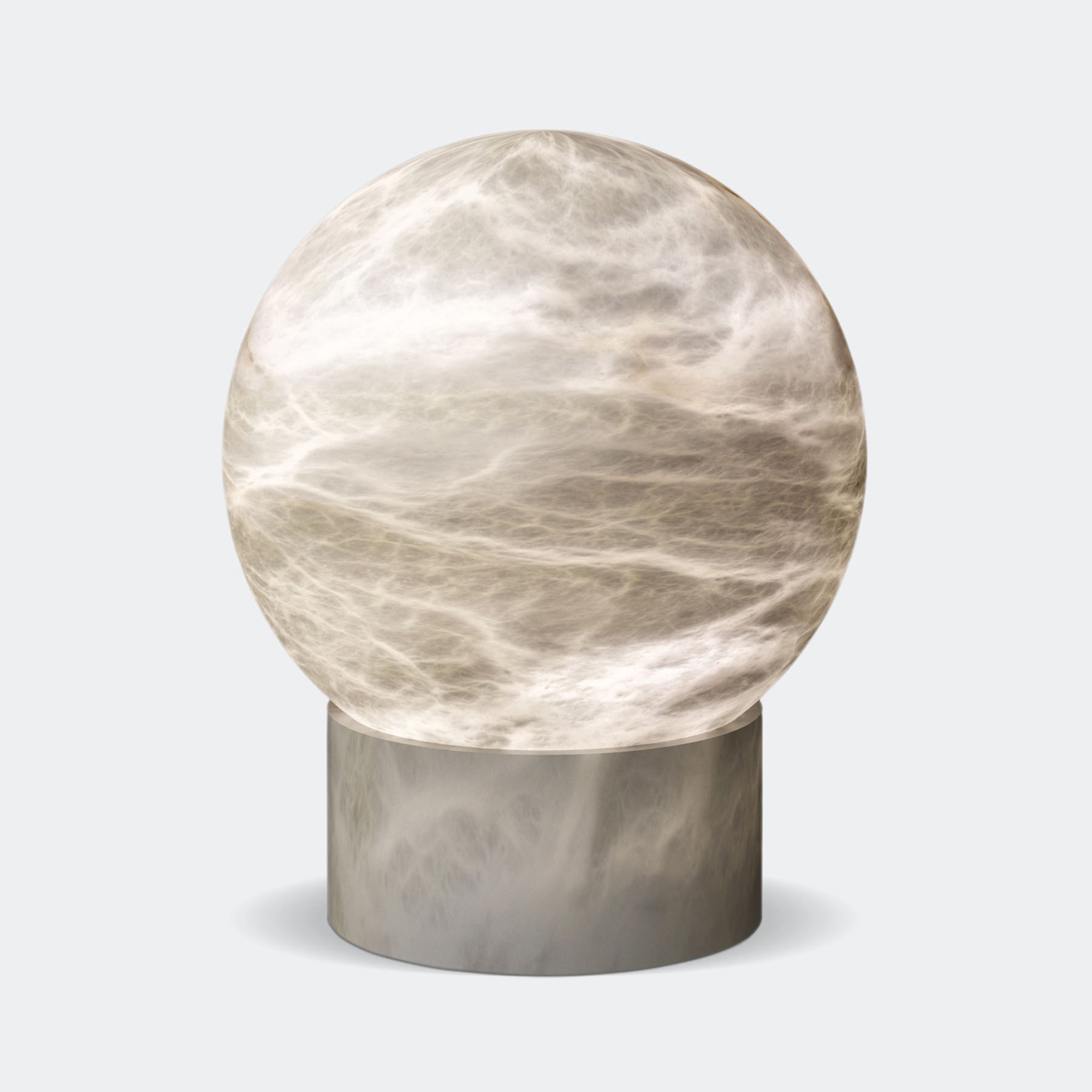 Globe Alabaster Table Lamp - Cueteks