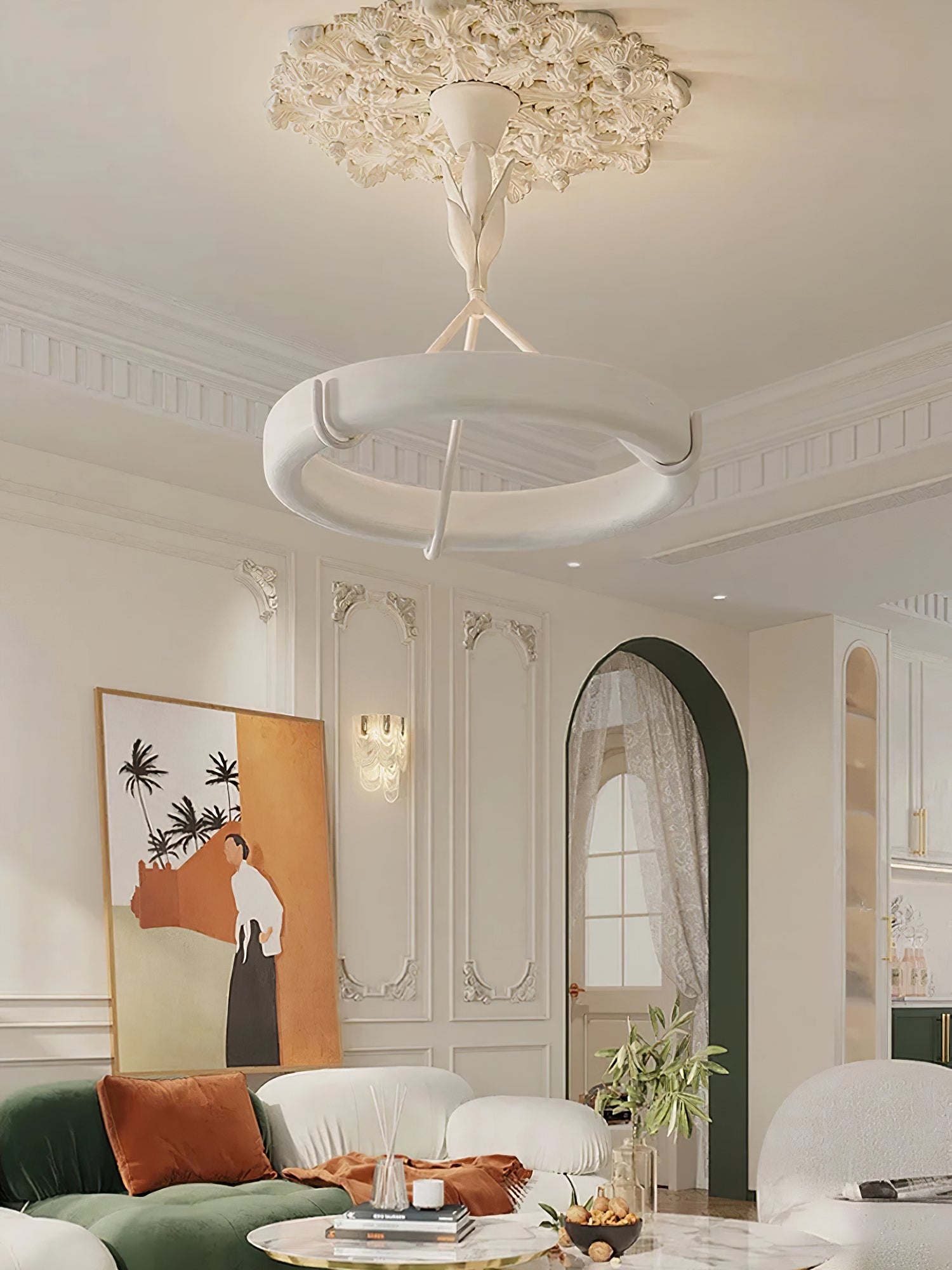 Tinsley Plaster Pendant Lamp - Cueteks