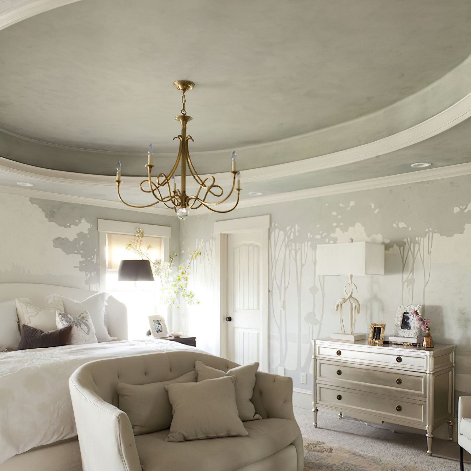 Large Twisted Loop Chandelier - Cueteks