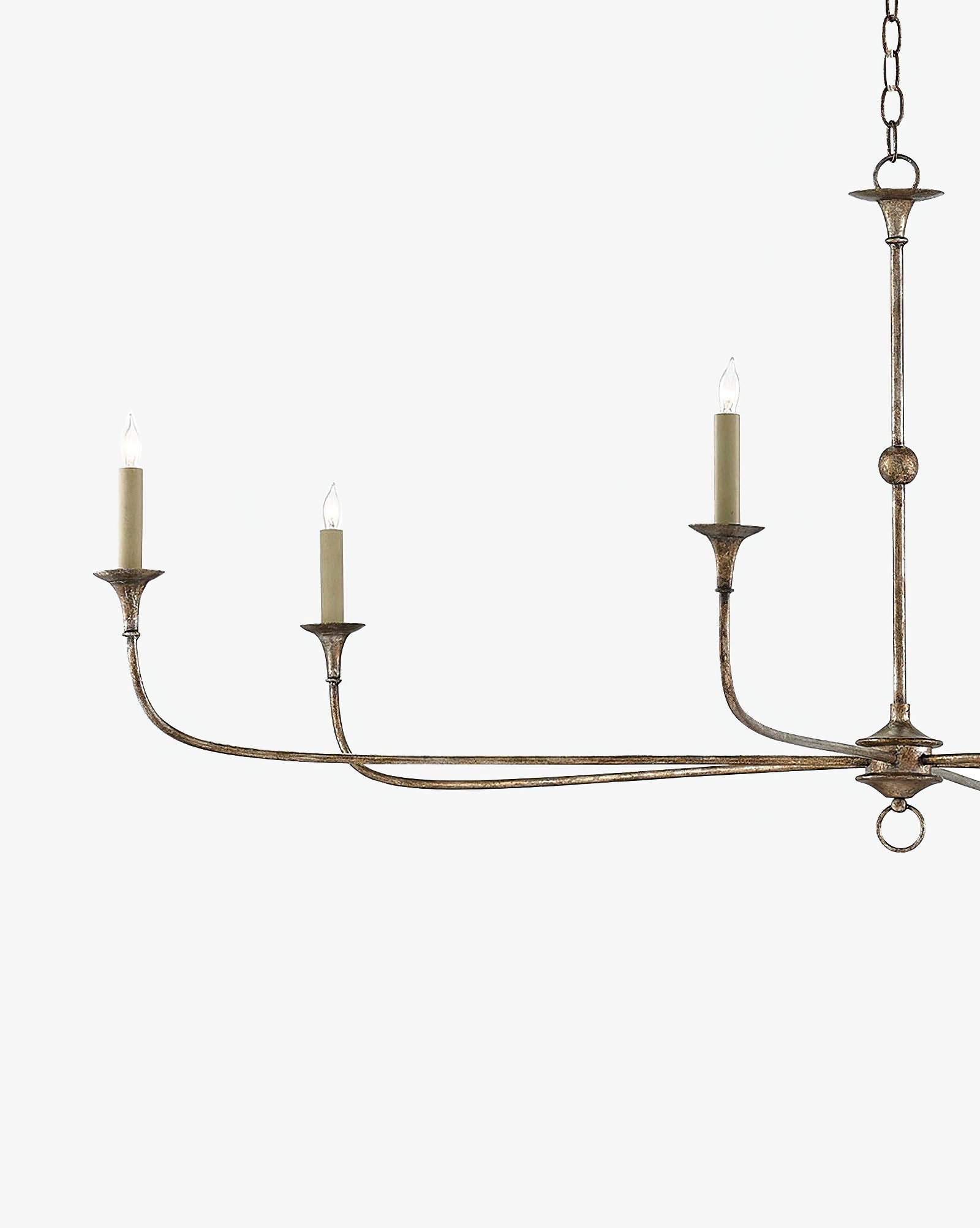 Elongated  Antique Chandelier - Cueteks